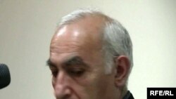Armenia -- Levon Avagian, the schoolteacher at the center of a sex abuse scandal, speaks at the start of his trial, 26 April 2010.
