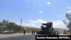 Ош-Бишкек жолундагы курулуш кечикти.