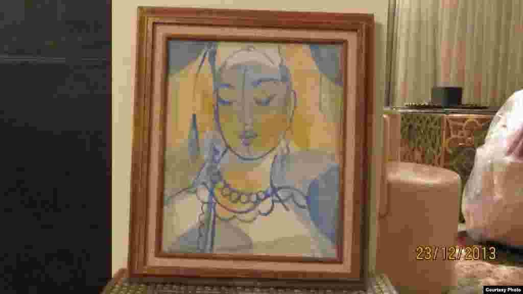 Чынгыз Ахмаровдун (1912-1995) "Сулуу" деген картинасы.