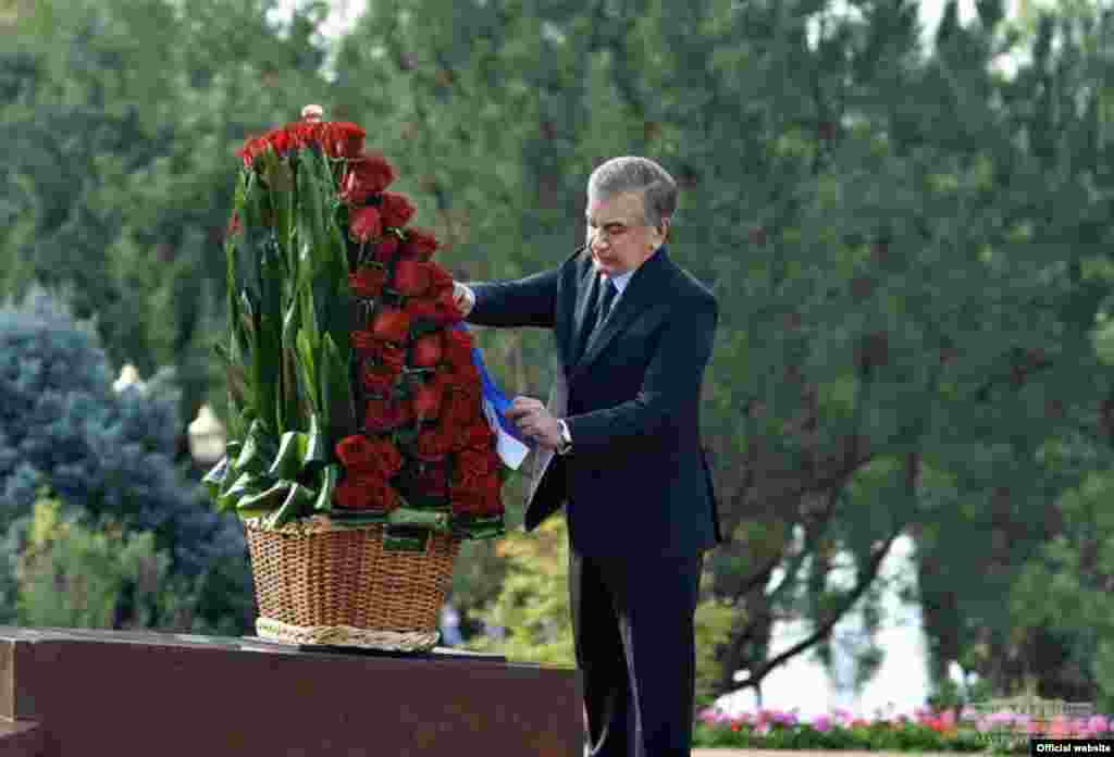 Uzbekistan - Day of Remembrance of the First President Islam Karimov. Photo from the president's website.
