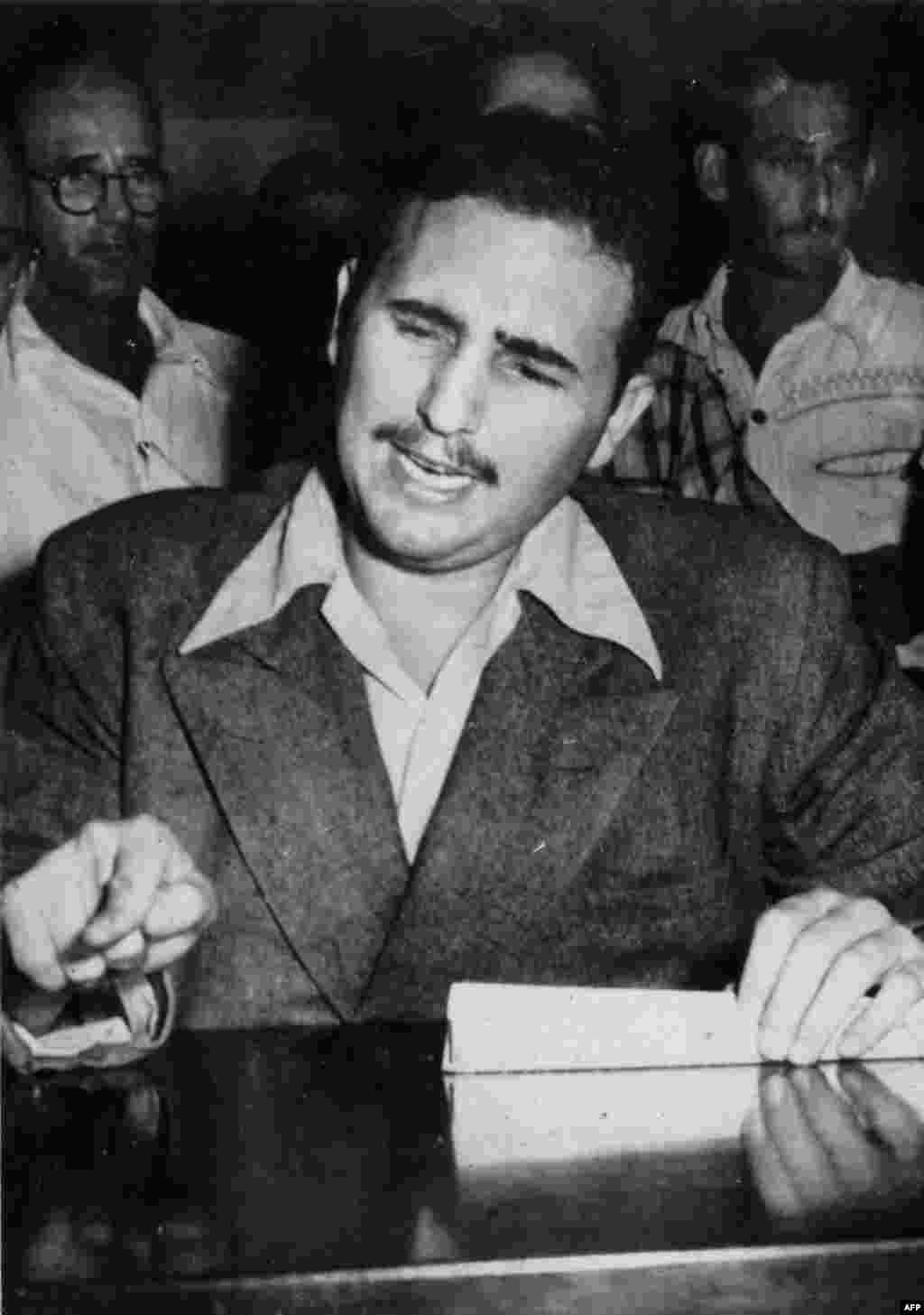Tînăr activist marxist în 1953. 