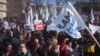 Акция протеста против обязательной накопительной пенсионной системы в Ванадзоре