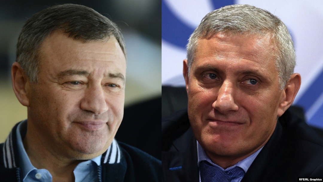 Russian businessmen and brothers Arkady (left) and Boris Rotenberg
