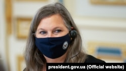 U.S. Undersecretary of State Victoria Nuland said any sanctions Washington takes against Moscow would be felt "acutely" by Russian President Vladimir Putin. (file photo)