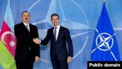 Belçika - İlham Əliyev NATO-da alyansın rəhbəri Anders Fogh Rasmussen-lə görüşür, Yanvar 2014